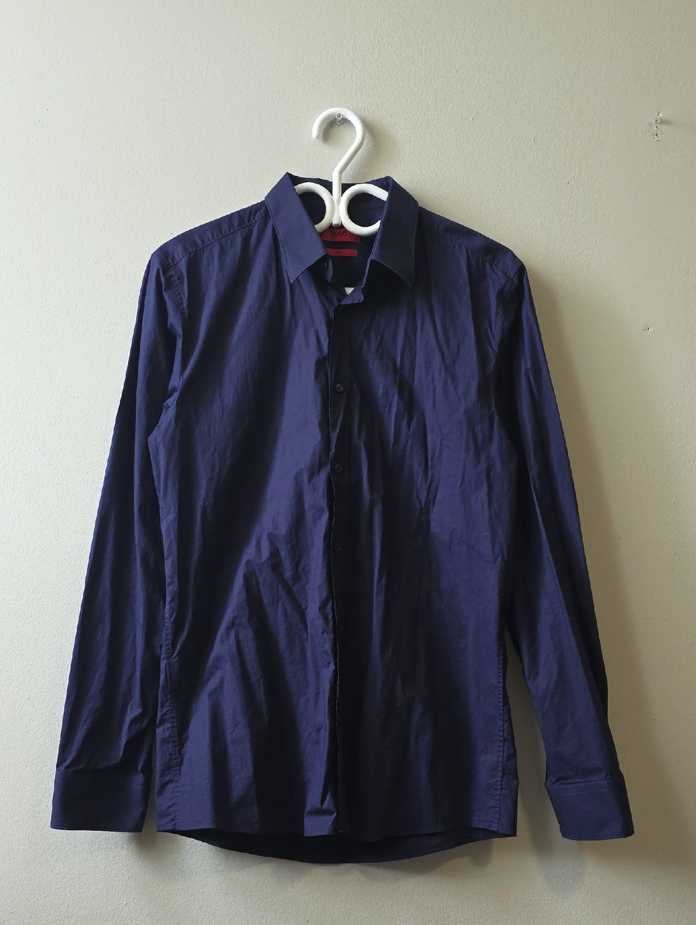 HUGO BOSS Men's Dark Navy Dress Shirt